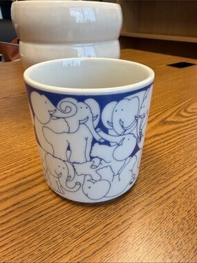 Taylor & NG Naughty Elephants Vintage Mug